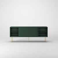 Vogue Mobile TV con Gambe 136 Verde/Ottone
