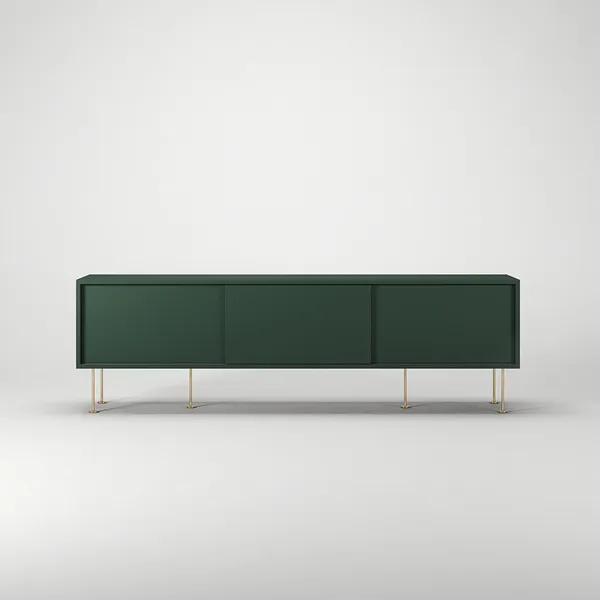 Vogue Mobile TV con Gambe 180 Verde/Ottone