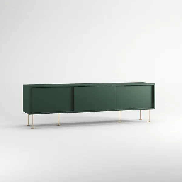 Vogue Mobile TV con Gambe 180 Verde/Ottone