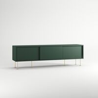 Vogue Mobile TV con Gambe 180 Verde/Ottone