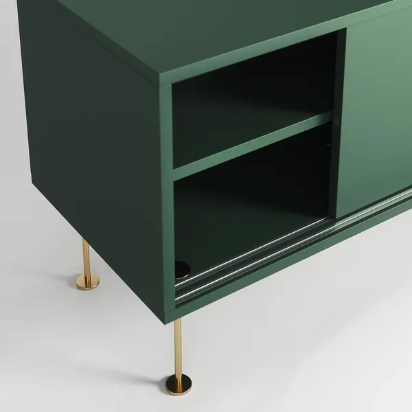 Vogue Mobile TV con Gambe 180 Verde/Ottone