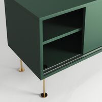 Vogue Mobile TV con Gambe 180 Verde/Ottone