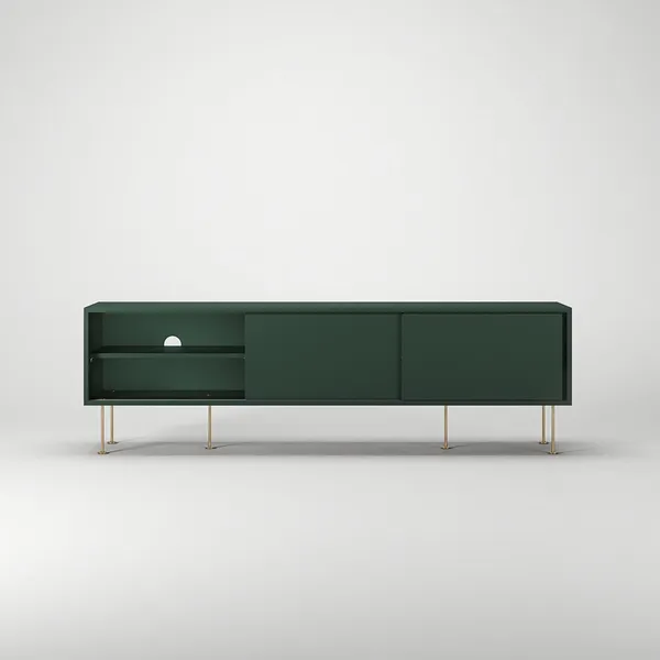 Vogue Mobile TV con Gambe 180 Verde/Ottone