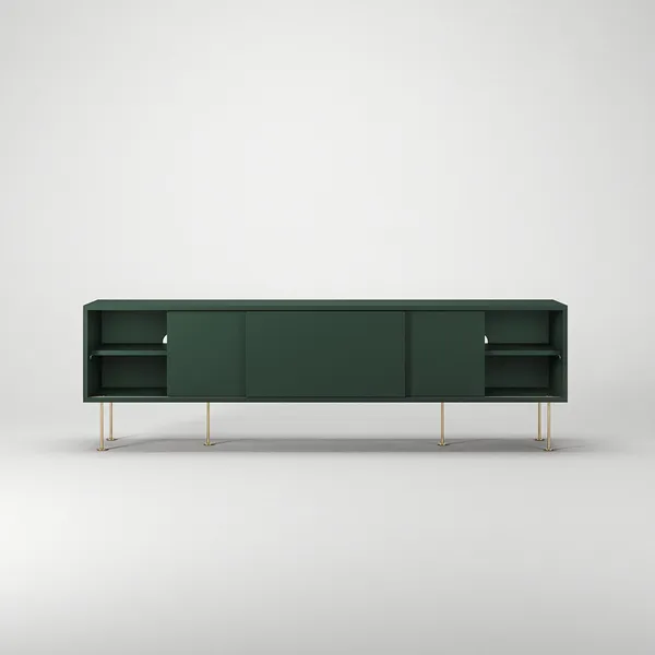 Vogue Mobile TV con Gambe 180 Verde/Ottone