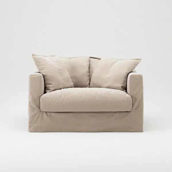 Le Grand Air Love Seat Armchair Beige