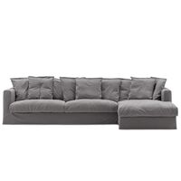 Le Grand Air 3-sitssoffa Divan Höger Grå