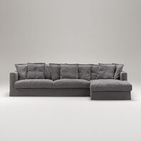 Le Grand Air 3-sitssoffa Divan Höger Grå