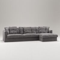 Le Grand Air 3-sitssoffa Divan Höger Grå