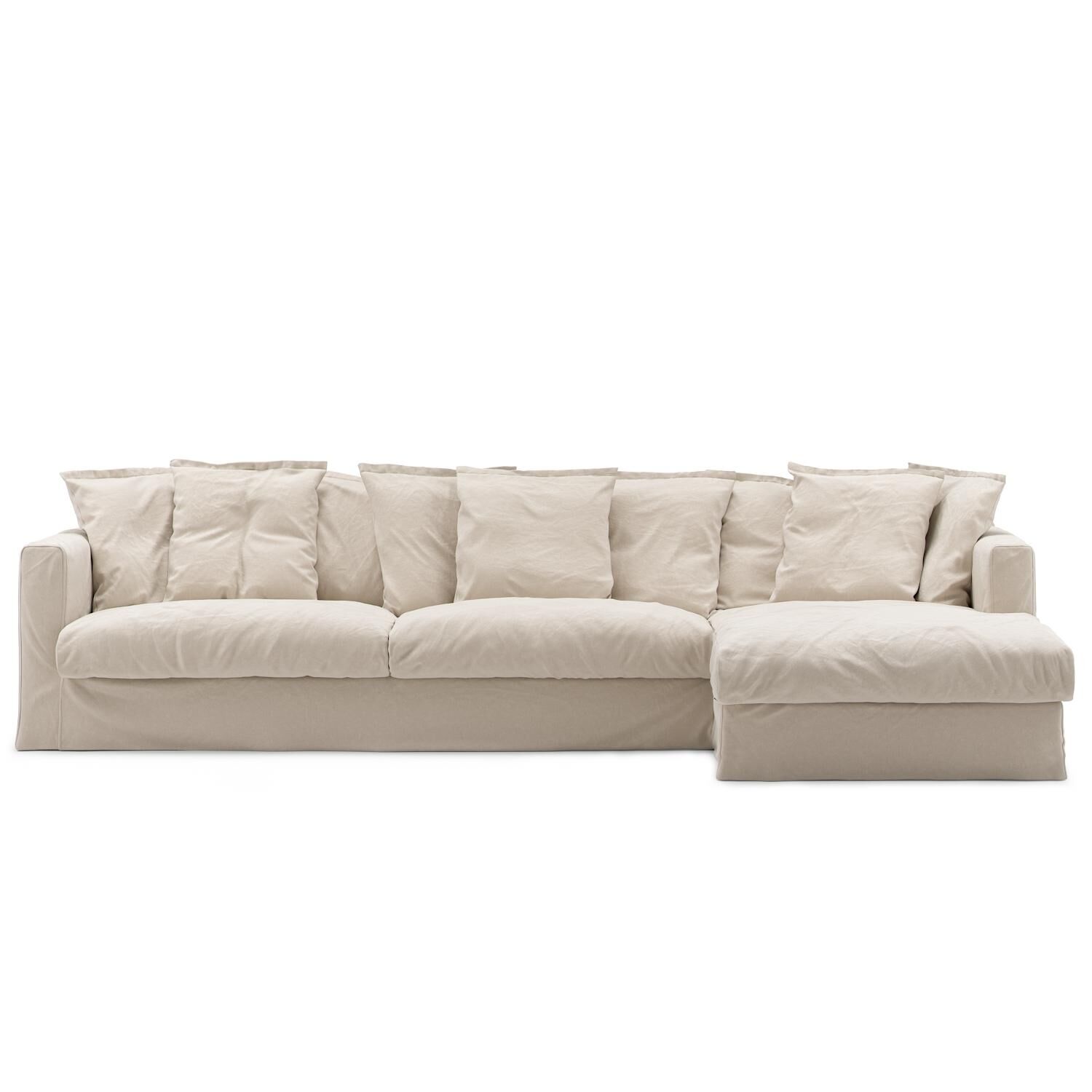 Le Grand Air Canapé 3 Places avec Méridienne Droite Beige