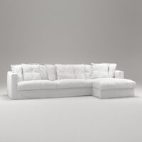 Le Grand Air 3-sitssoffa Divan Höger Vit
