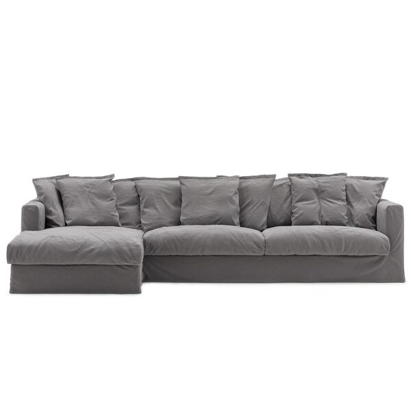 Le Grand Air Divano 3 Posti Chaise Sinistra Grigio