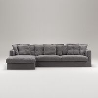 Le Grand Air 3-sitssoffa Divan Vänster Grå