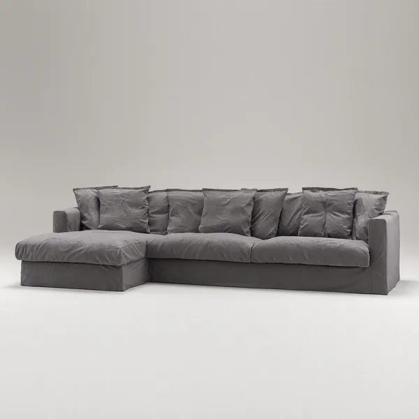 Le Grand Air 3-sitssoffa Divan Vänster Grå