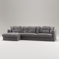 Le Grand Air 3-sitssoffa Divan Vänster Grå