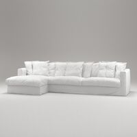 Le Grand Air 3-sitssoffa Divan Vänster Vit