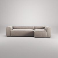 Grand 4-Seters Sofa Divan Høyre Sandshell/Beige
