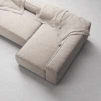 Grand 4-Seters Sofa Divan Høyre Sandshell/Beige