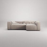 Grand 3-sitssoffa Divan Höger Sandshell/Beige