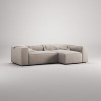 Grand 3-sitssoffa Divan Höger Sandshell/Beige