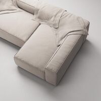 Grand 3-sitssoffa Divan Höger Sandshell/Beige