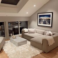 Grand 3-sitssoffa Divan Höger Sandshell/Beige