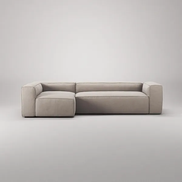 Grand 4-Seater Sofa Chaise Left Sandshell/Beige