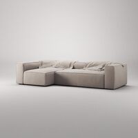 Grand 4-Seater Sofa Chaise Left Sandshell/Beige