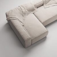 Grand 4-Seater Sofa Chaise Left Sandshell/Beige