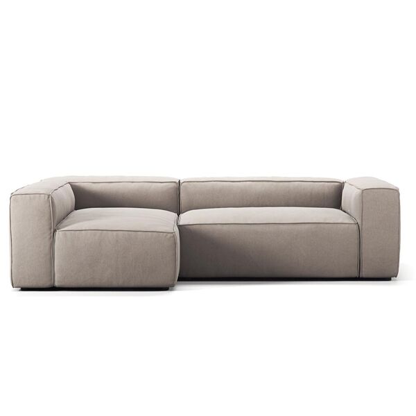Grand 3-Sitzer Sofa Chaiselongue Links Sandshell/Beige