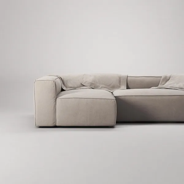 Grand Divano 3 Posti Chaise Sinistra Sandshell/Beige