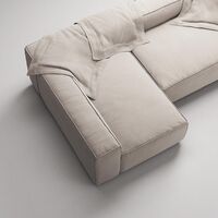 Grand Divano 3 Posti Chaise Sinistra Sandshell/Beige