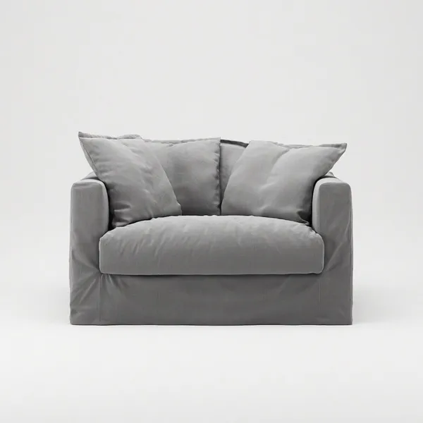 Le Grand Air Love Seat Sessel Hellgrau