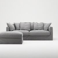Le Grand Air 3-Sitzer Sofa Hellgrau