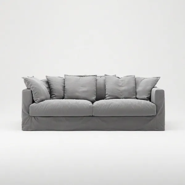 Le Grand Air 3-Sitzer Sofa Hellgrau