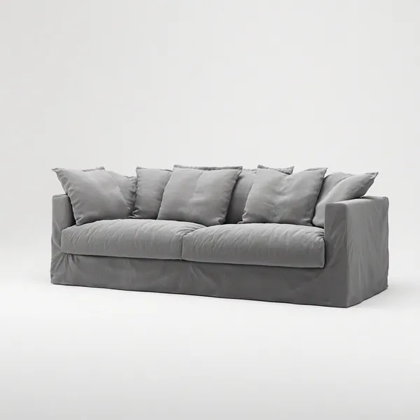 Le Grand Air 3-Sitzer Sofa Hellgrau