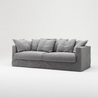Le Grand Air 3-Sitzer Sofa Hellgrau