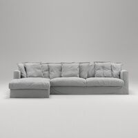 Le Grand Air 3-sitssoffa Divan Vänster Ljusgrå