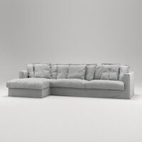 Le Grand Air 3-sitssoffa Divan Vänster Ljusgrå