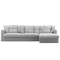 Le Grand Air 3-seters Sofa Divan Høyre Lysegrå