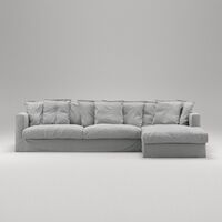 Le Grand Air 3-seters Sofa Divan Høyre Lysegrå