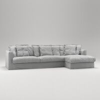 Le Grand Air 3-seters Sofa Divan Høyre Lysegrå