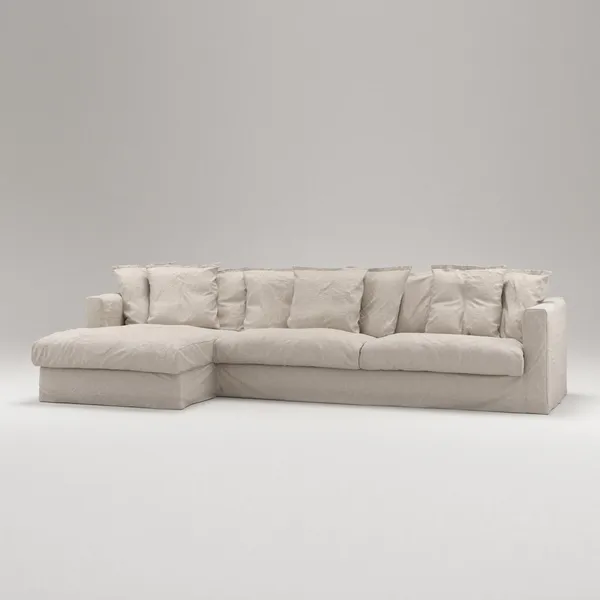 Le Grand Air 3-Seater Sofa Chaise Left Natural Blonde