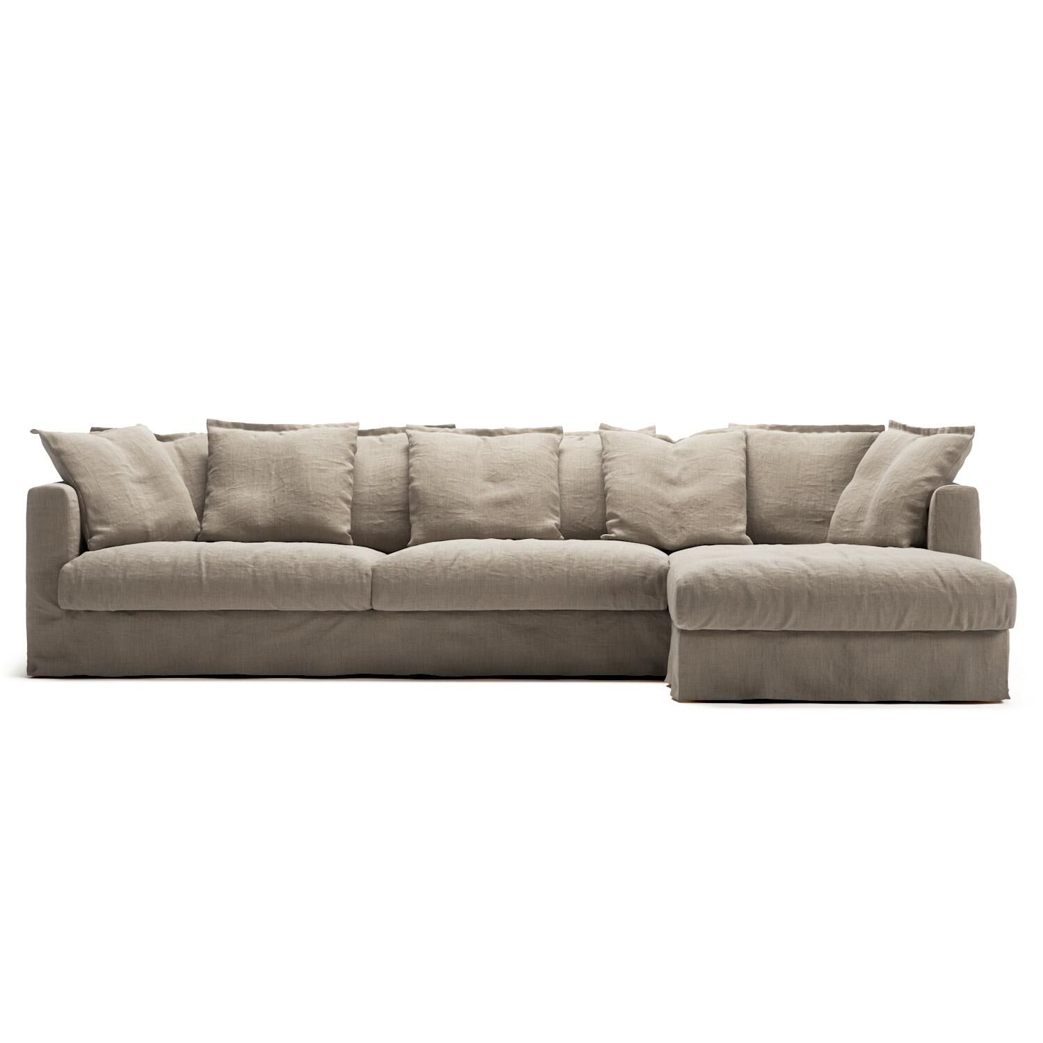 Le Grand Air Canapé 3 Places Méridienne Droite Savage Linen