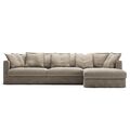 Le Grand Air 3-Seater Sofa Chaise Right Savage Linen