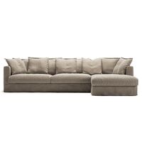 Le Grand Air 3-Seater Sofa Chaise Right Savage Linen
