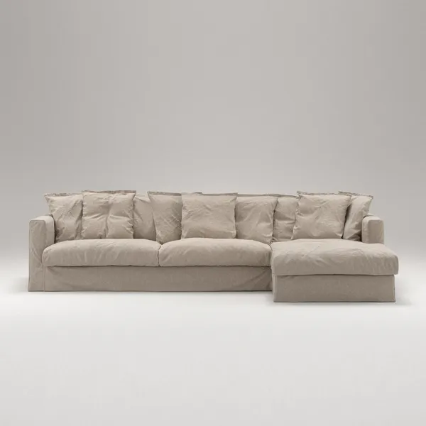 Le Grand Air 3-Seater Sofa Chaise Right Savage Linen