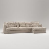 Le Grand Air 3-Seater Sofa Chaise Right Savage Linen