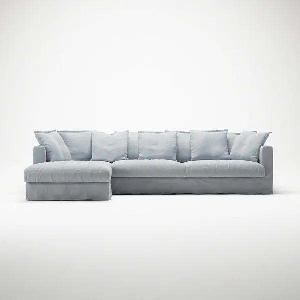 Le Grand Air 3-Seater Sofa Chaise Left Nordic Sky