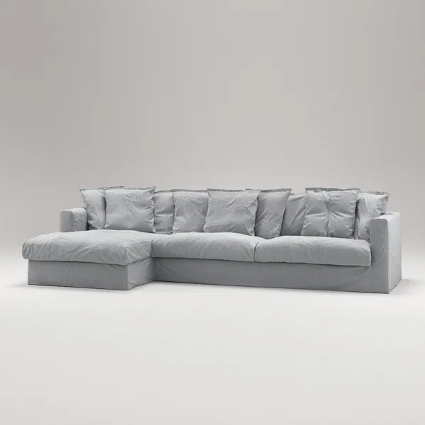 Le Grand Air 3-Seater Sofa Chaise Left Nordic Sky