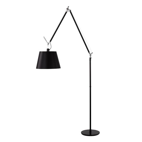 Tolomeo Mega Golvlampa Svart 42 cm Lampsk&auml;rm med Dimmer